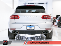 AWE Tuning - AWE Tuning Porsche Macan Track Edition Exhaust System - Chrome Silver 102mm Tips - Image 7