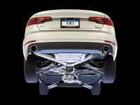 AWE Tuning - AWE Tuning Audi B9 A4 SwitchPath Exhaust Dual Outlet - Chrome Silver Tips (Includes DP and Remote) - Image 9