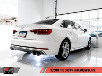 AWE Tuning - AWE Tuning Audi B9 S4 SwitchPath Exhaust - Non-Resonated (Black 102mm Tips) - Image 3