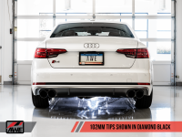 AWE Tuning - AWE Tuning Audi B9 S4 SwitchPath Exhaust - Non-Resonated (Black 102mm Tips) - Image 4