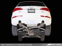 AWE Tuning - AWE Tuning Audi 8R Q5 2.0T Touring Edition Exhaust - Polished Silver Tips - Image 1