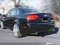 AWE Tuning - AWE Tuning Audi B7 A4 3.2L Touring Edition Dual Tip Exhaust - Diamond Black Tips - Image 2