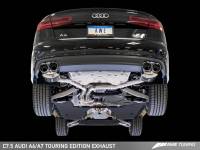 AWE Tuning - AWE Tuning Audi C7.5 A6 3.0T Touring Edition Exhaust - Quad Outlet Chrome Silver Tips - Image 14