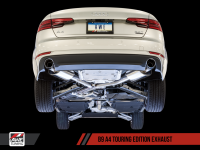 AWE Tuning - AWE Tuning Audi B9 A4 Touring Edition Exhaust Dual Outlet - Diamond Black Tips (Includes DP) - Image 3