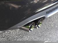 AWE Tuning - AWE Tuning Audi B8 A4 Touring Edition Exhaust - Quad Tip Diamond Black Tips - Does not fit Cabriolet - Image 3
