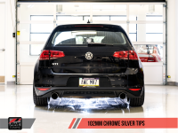 AWE Tuning - AWE Tuning VW MK7 GTI Touring Edition Exhaust - Chrome Silver Tips - Image 8