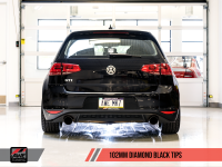 AWE Tuning - AWE Tuning VW MK7 GTI Touring Edition Exhaust - Diamond Black Tips - Image 8