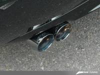 AWE Tuning - AWE Tuning Audi B7 A4 3.2L Track Edition Quad Tip Exhaust - Diamond Black Tips - Image 2