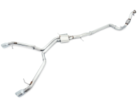 AWE Tuning - AWE Tuning Audi B9 A4 Track Edition Exhaust Dual Outlet - Chrome Silver Tips (Includes DP) - Image 7