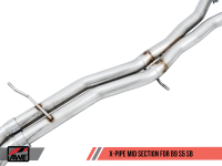 AWE Tuning - AWE Tuning Audi B9 S5 Sportback Track Edition Exhaust - Non-Resonated (Silver 90mm Tips) - Image 4