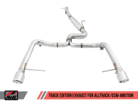 AWE Tuning - AWE Tuning VW MK7 Golf Alltrack/Sportwagen 4Motion Track Edition Exhaust - Polished Silver Tips - Image 4