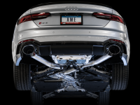 AWE Tuning - AWE Tuning Audi B9 RS 5 Sportback Track Edition Resonated for Perf Cats Exhaust w/Diamond Black Tips - Image 6