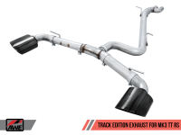 AWE Tuning - AWE Tuning 18-19 Audi TT RS 8S/RK3 2.5L Turbo Track Edition Exhaust - Diamond Black RS-Style Tips - Image 3
