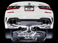 AWE Tuning - AWE Tuning 2019+ BMW M340i (G20) Track Edition Exhaust - Quad Diamond Black Tips - Image 3