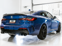 AWE Tuning - AWE Tuning 2019+ BMW M340i (G20) Resonated Touring Edition Exhaust - Quad Diamond Black Tips - Image 4