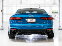 AWE Tuning - AWE Tuning Audi B9.5 RS 5 Coupe Non-Resonated Touring Edition Exhaust - RS-Style Diamond Black Tips - Image 9