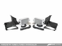 Forced Induction - Intercoolers - AWE Tuning - AWE Tuning Porsche 991 (991.2) Turbo/Turbo S Performance Intercooler Kit