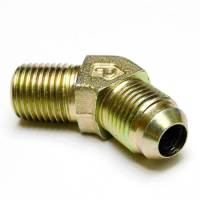 Fabrication - Fittings - ATP - ATP 1/4in NPT to 6AN Flare, Male to Male, 45 Deg Adapter Fitting