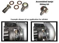 ATP -4 AN Banjo Style Low Profile Oil Feed Kit for GT28/30/35 w/ Built In Restrictor