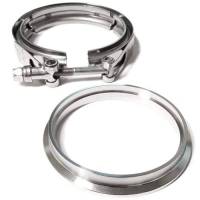 ATP - ATP 4in SS Downpipe Flange & Clamp for Borg Warner T4 housing on S400 Series S/SX/SX-E/S400/S400SXE - Image 2