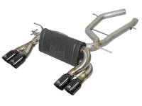 Exhaust - Axle-Back Kits - aFe - aFe MACH Force-Xp 2-1/2in SS Axle Back Exhaust w/Black Tips 15+ BMW M3/M4 (F80/F82) L6 3.0L (tt) S55