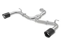 Exhaust - Axle-Back Kits - aFe - aFe MACH Force-Xp 3in to 2-1/2in Stainless Steel Axle-Back Exhaust Carbon - 15-17 Volkswagen GTI