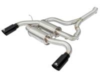 Exhaust - Axle-Back Kits - aFe - aFe MACHForce XP SS-304 Black Tip 2.5in Dia Axle Back Exhaust 12-15 BMW 335i (F30) 3.0L (t)