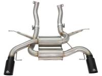 aFe - aFe MACHForce XP 2.5in Axle Back Stainless Exhaust w/ Black Tips 07-13 BMW 335i 3.0L L6 (E90/92) N55 - Image 2