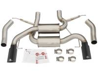 aFe - aFe MACHForce XP 2.5in Axle Back Stainless Exhaust w/ Black Tips 07-13 BMW 335i 3.0L L6 (E90/92) N55 - Image 3