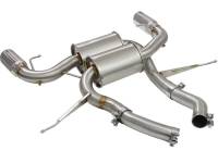 aFe - aFe MACHForce XP 2.5in Axle Back Stainless Exhaust w/ Polished Tips 07-13 BMW 335i 3.0L L6 (E90/92) - Image 4