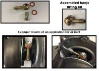 ATP - ATP Restrictor Long Banjo Style Low Profile -4 AN Oil Feed Lit (Incl Bolt) for GT25/GT28/GTX28/GTX30 - Image 1