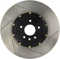 StopTech - StopTech AeroRotor 2 Piece Black Hat Zinc Coated Rotor Slotted; Front Right - 129.34105.34 - Image 1