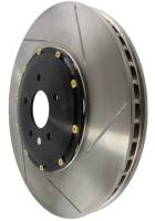 StopTech - StopTech AeroRotor 2 Piece Black Hat No Rotor Coating Slotted; Front Right - 129.33114.14