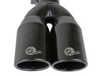 aFe - MACH Force-Xp 409 Stainless Steel Clamp-on Exhaust Tip 2.5in Inlet 3.5in Outlet - Black - Image 3