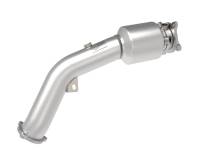 Exhaust - Downpipes - aFe - aFe 09-16 Audi A4/A5 (B8) L4-2.0L (t) Twisted Steel 3in. Downpipe - 304 Stainless w/ Cat