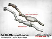 Milltek Downpipes w/ high flow 100 cell cats for B7 RS4 SSXAU114