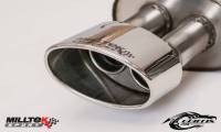 Milltek Resonated (Queter) Valved Cat-Back Exhaust System w/ Polished Oval Tips for Audi B7 RS4 SSXAU061