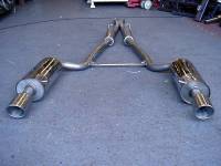 Milltek Catback system Polished Oval tips (Resonated-Quieter) for RS6 SSXAU026
