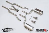 Milltek Non-Resonated (Louder) Cat-back Exhaust System w/ Black Tips for Audi B6 S4 / B6 A4 3.0L & B7 A4 3.2L SSXAU295