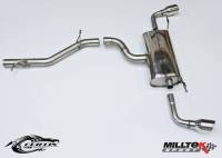 Milltek Catback system, Dual GT-100 (Non-Resonated-Louder) for TT 3.2L Quattro SSXAU257