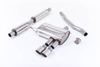 Milltek Sport Resonated Cat-Back Exhaust System, Polished Tips for F56 MINI Cooper S (U.S. Spec) SSXM413