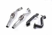 Milltek Sport 3" Downpipes w/ High Flow Sports Cats for C7 Audi S6 / S7 / RS6 / RS7 4.0T SSXAU554