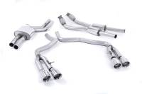 Milltek - Milltek Non-Resonated Catback Exhaust, 100MM Quad Polished Tips for Audi S6/S7 4.0T SSXAU372 - Image 1