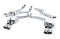 Milltek Non-Resonated Catback Exhaust, 100MM Quad Titanium Tips for Audi S6/S7 4.0T SSXAU374