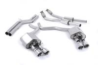 Milltek Non-Resonated Valvesonic Catback, Titanium Tips for Audi S6/S7 4.0T SSXAU445