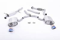 Milltek Road + Partial Resonated Cat-Back with Dual GT-100 Burnt Titanium Tips for Audi B9 A4 2.0T SSXAU614