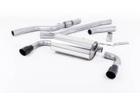 Milltek Non-Resonated 435i Style Cat-Back Exhaust w/ Cerakote Black Tips for BMW F32 428i Coupe SSXBM1006
