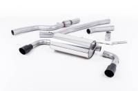 Milltek - Milltek Non-Resonated 435i Style Cat-Back Exhaust w/ Cerakote Black Tips for BMW F32 428i Coupe SSXBM1006 - Image 1