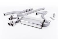 Milltek OE-Style Twin Outlet Non-Resonated Exhaust, Polished Tips, for Manual Transmission SSXBM1002