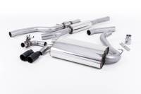 Milltek - Milltek OE-Style Twin Outlet Resonated Exhaust, Cerakote Black tips, for Manual Transmission SSXBM1001 - Image 1